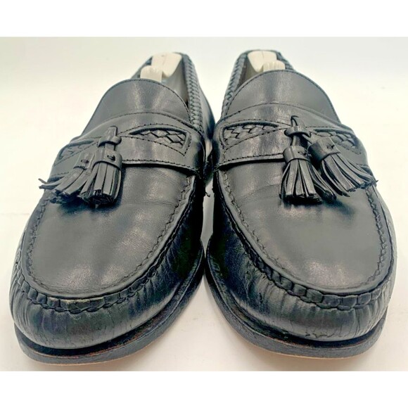 Allen Edmonds Maxfield Black Tassel Loafers Men’s 10 B Dress Shoes Made in USA main image 13
